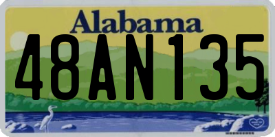 AL license plate 48AN135
