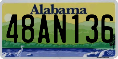 AL license plate 48AN136