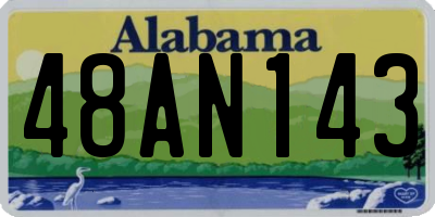 AL license plate 48AN143