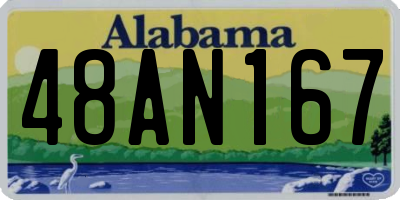 AL license plate 48AN167