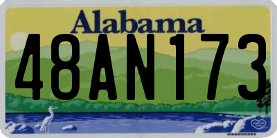 AL license plate 48AN173