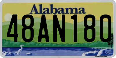 AL license plate 48AN180