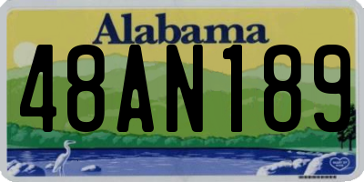 AL license plate 48AN189