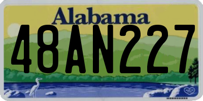 AL license plate 48AN227
