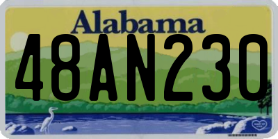 AL license plate 48AN230