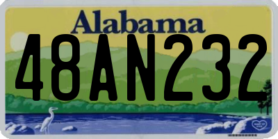 AL license plate 48AN232