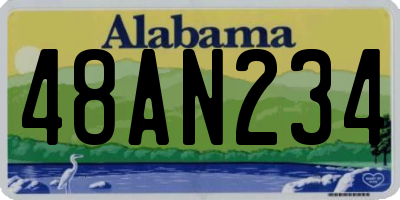 AL license plate 48AN234