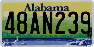 AL license plate 48AN239