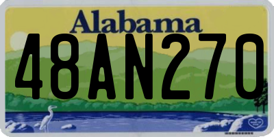 AL license plate 48AN270