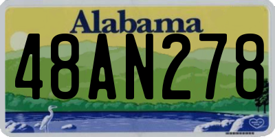 AL license plate 48AN278