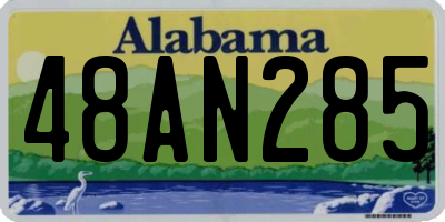 AL license plate 48AN285