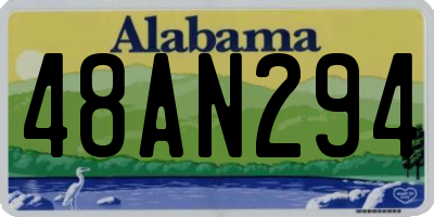 AL license plate 48AN294