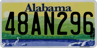 AL license plate 48AN296