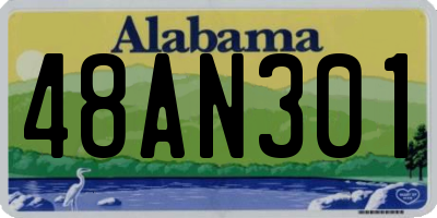 AL license plate 48AN301