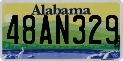 AL license plate 48AN329