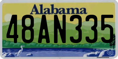 AL license plate 48AN335