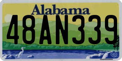 AL license plate 48AN339