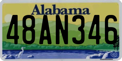AL license plate 48AN346
