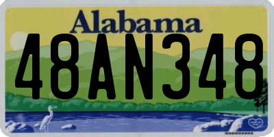 AL license plate 48AN348
