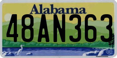 AL license plate 48AN363