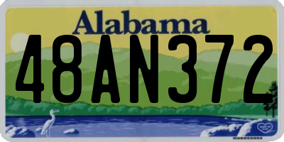 AL license plate 48AN372