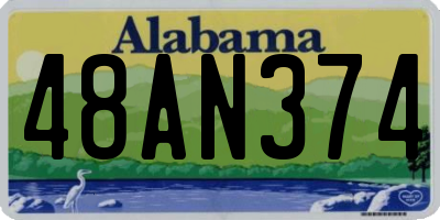 AL license plate 48AN374