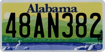 AL license plate 48AN382