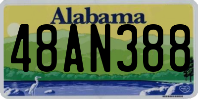 AL license plate 48AN388
