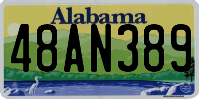 AL license plate 48AN389