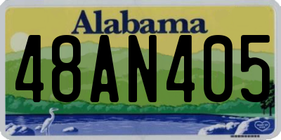 AL license plate 48AN405