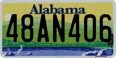 AL license plate 48AN406