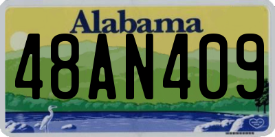 AL license plate 48AN409
