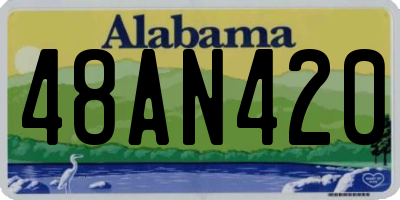 AL license plate 48AN420