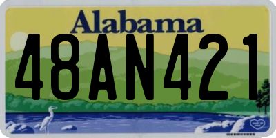 AL license plate 48AN421