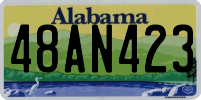 AL license plate 48AN423