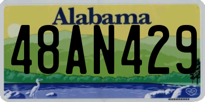AL license plate 48AN429