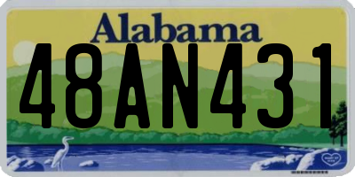 AL license plate 48AN431