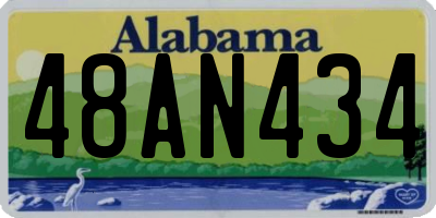 AL license plate 48AN434