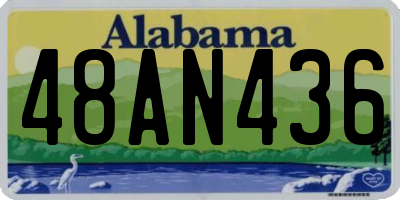 AL license plate 48AN436