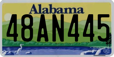 AL license plate 48AN445