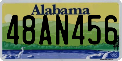 AL license plate 48AN456