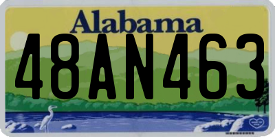 AL license plate 48AN463