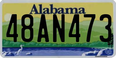 AL license plate 48AN473