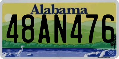 AL license plate 48AN476