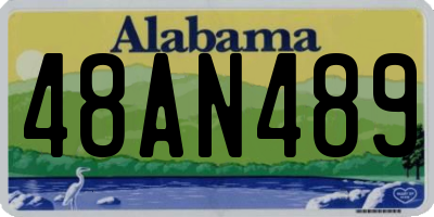 AL license plate 48AN489