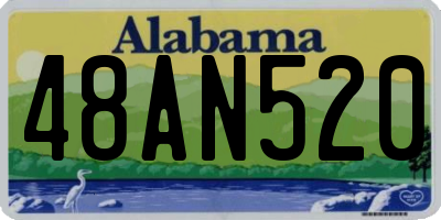 AL license plate 48AN520