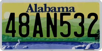 AL license plate 48AN532