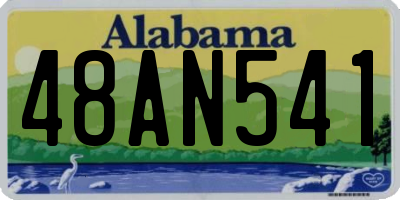 AL license plate 48AN541