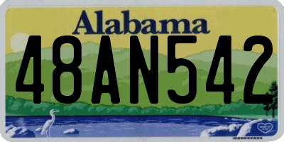 AL license plate 48AN542
