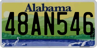 AL license plate 48AN546